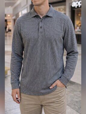 UNTUCKit Mens  Gray Cotton Blend (LARGE)